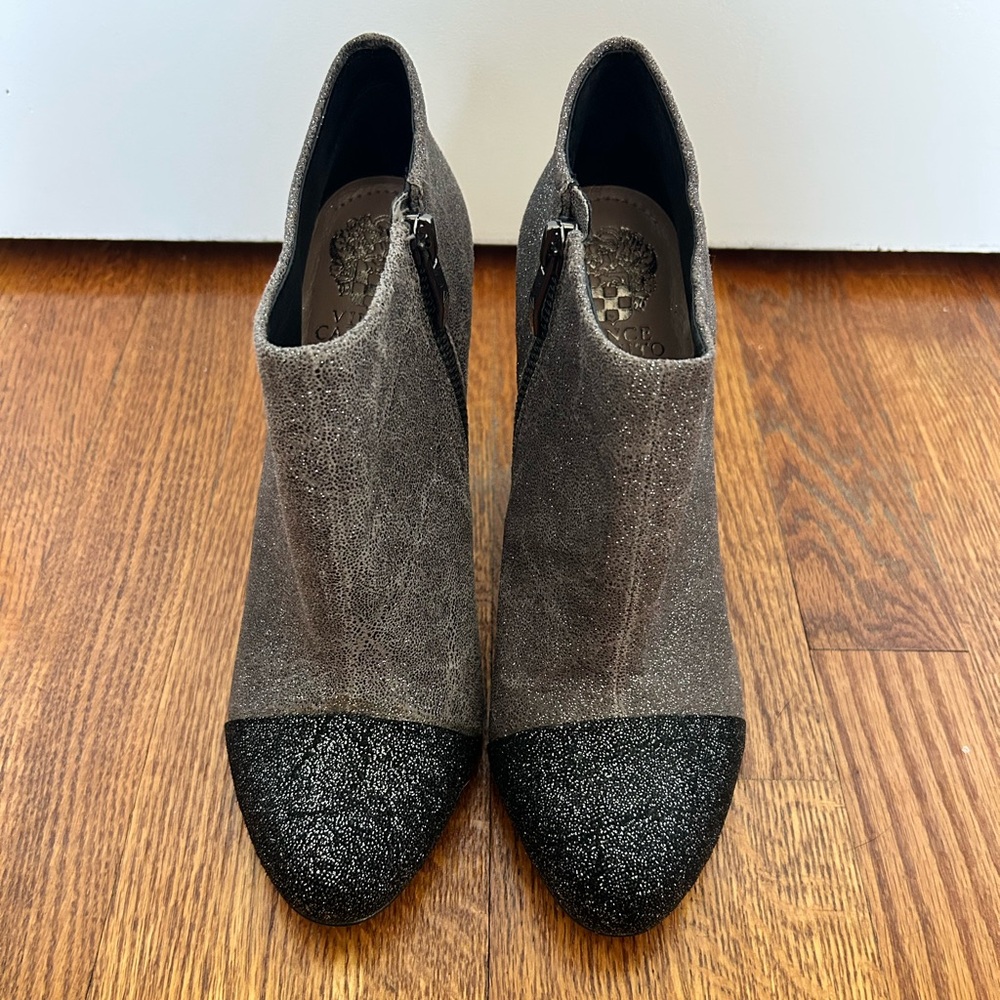 Vince Camuto Heeled Boots with Glittery Toe Caps - Picture 4 of 12